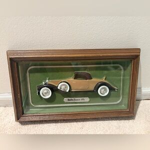Rolls Royce 1931 3D Art Display Model Walnut Frame #71